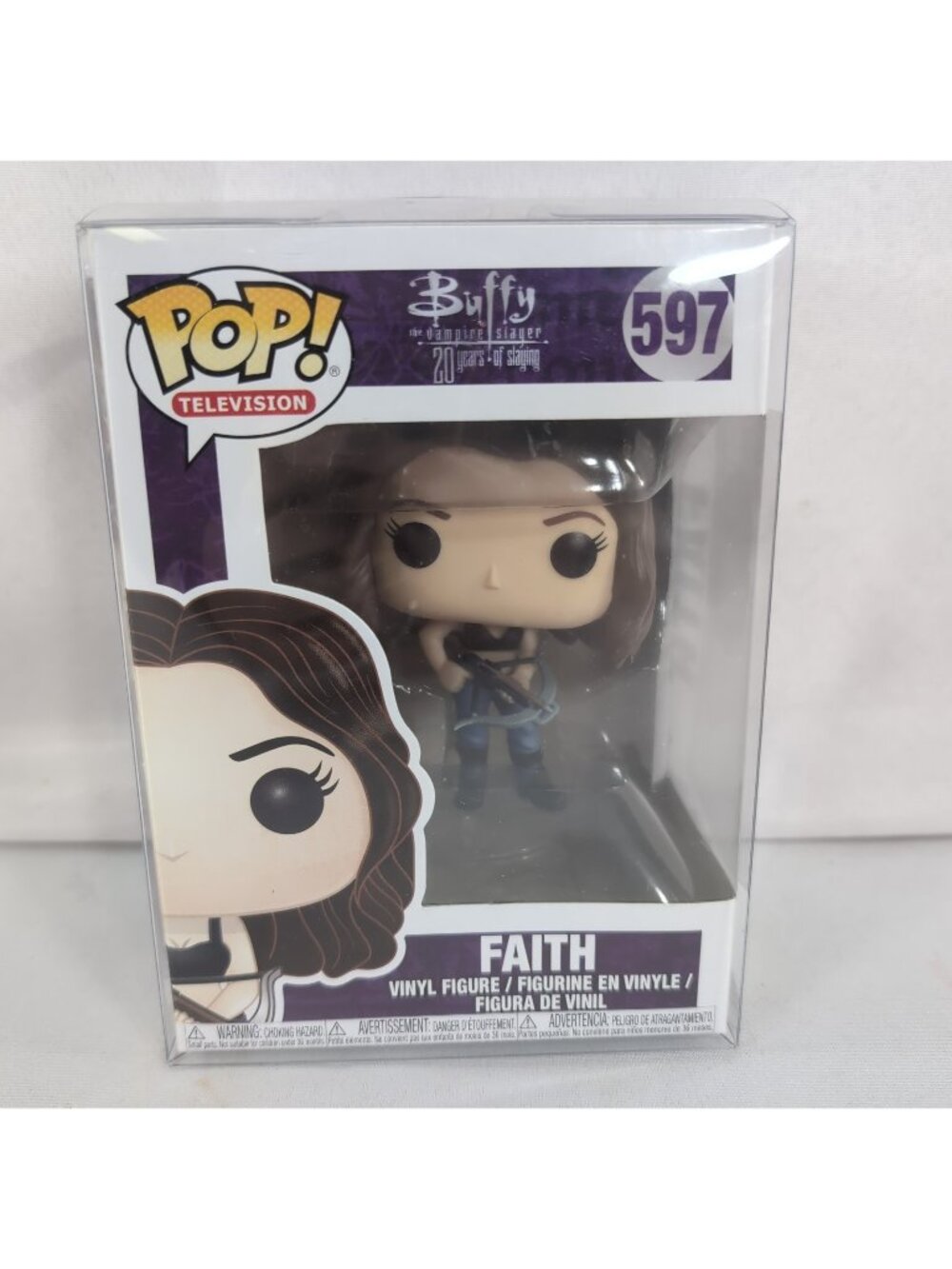 Funko Pop Buffy Faith 597 Figurine Vinyl Figure 2017 Vampire Slayer Television